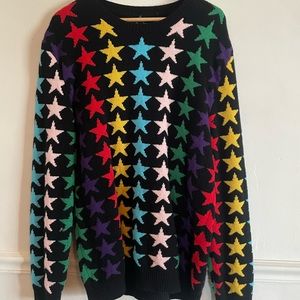 Gucci knit crew neck star sweater